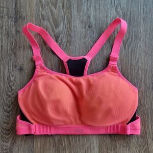 Victoria's Secret VSX Pink Orange Sport Bra Size 34B
